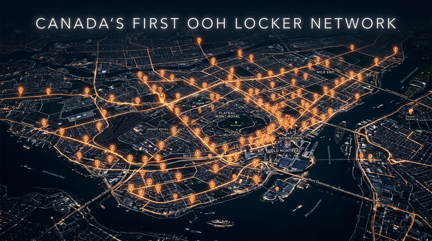 Le premier réseau de casiers OOH au Canada